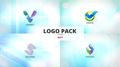 Clean Modern Logo Reveal Pack with Dynamic Transitions