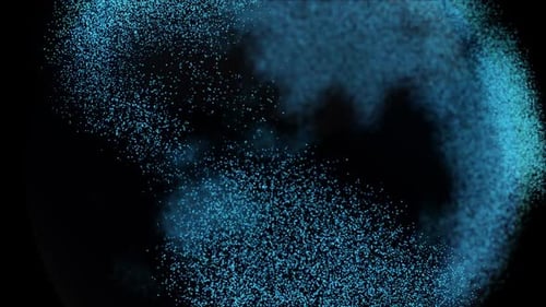 Futuristic Digital Earth Globe Forming from Particles