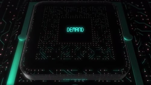Futuristic Digital Circuit Board Logo Reveal