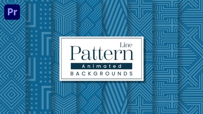 Dynamic Animated Geometric Line Pattern Backgrounds Pack, Elements ft ...