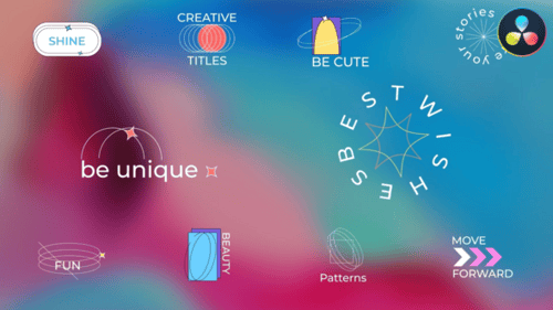 Dynamic Animated Titles with Modern Geometric Graphics