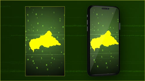 Futuristic Digital Map Data Loading Animation