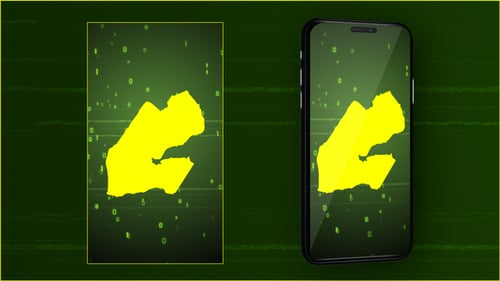 Futuristic Digital Map Reveal with Binary Code Data Animation