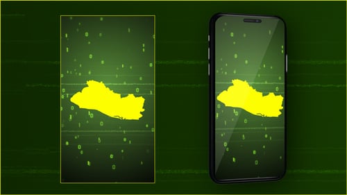 Futuristic Digital Map Reveal with Binary Code Animation