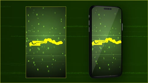 Futuristic Digital Map Reveal with Binary Code Animation