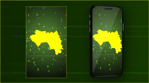 Guinea Digital Map Intro - Vertical Video