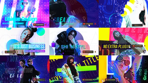 Dynamic Glitch Freeze Frame Opener