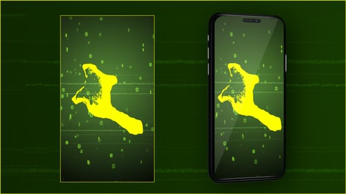 Futuristic Digital Loading Screen And Glitch Reveal