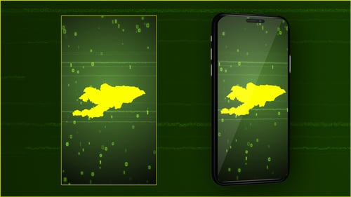Futuristic Digital Map Reveal with Data Overlay Animation
