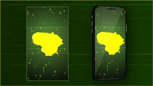 Futuristic Digital Loading Screen and Data Map Reveal