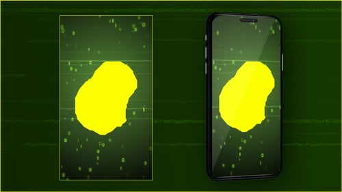 Futuristic Digital Loading Screen Vertical Glitch Reveal