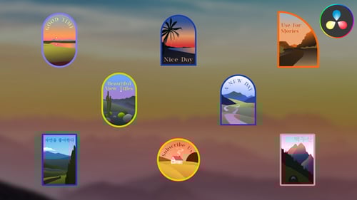 Beautiful View Titles for DaVinci Resolve