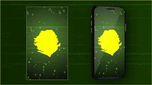 Digital Map Scan Reveal with Futuristic Technology Theme