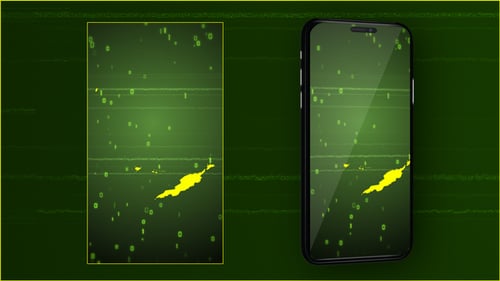 Futuristic Digital Map Reveal with Glitch Effects