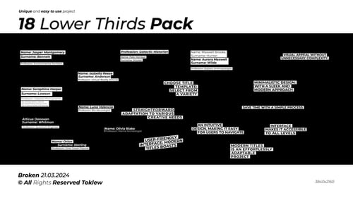 18 Lower Thirds Pack | After Effects