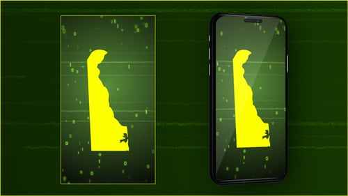 Delaware State Digital Map Intro - Vertical Video