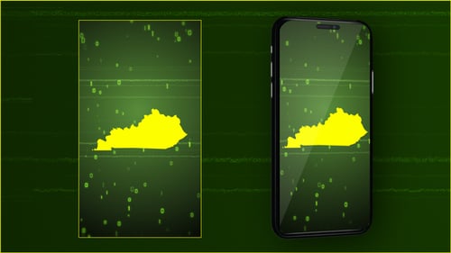 Kentucky State Digital Map Intro - Vertical Video