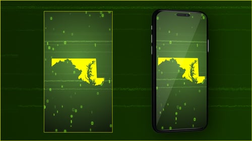 Maryland State Digital Map Intro - Vertical Video