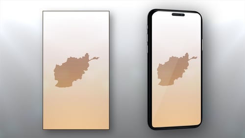 Geometric Dotted Map of Afghanistan Reveal