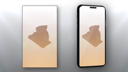 Geometric Dotted Map Reveal Animation