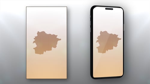 Dotted Digital Map Reveal with Glowing Effect