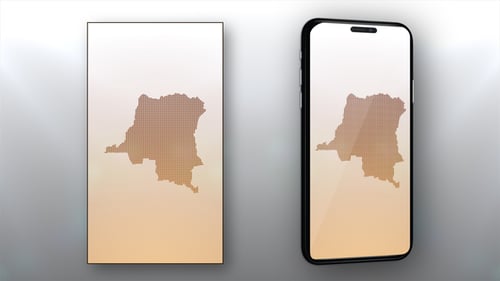 Democratic Republic Of The Congo Map Opener - Vertical Video