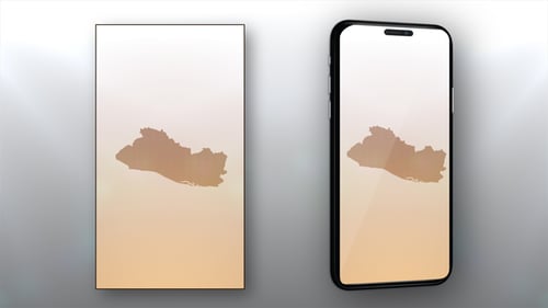 Modern Dotted Map of El Salvador Reveal