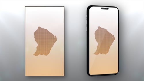 Dotted Grid Map Reveal Animation for Geographical Content