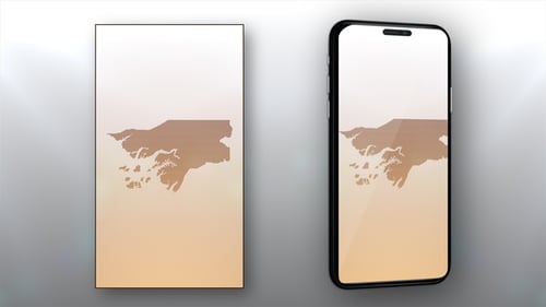 Geometric Dotted Map Reveal Animation for Guinea-Bissau