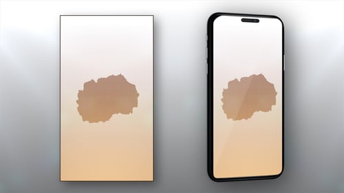 Geometric Dot Grid Map Reveal Animation