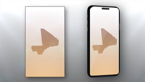 Geometric Mali Map Reveal Animation