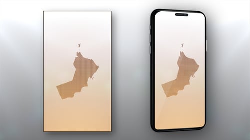 Geometric Dot Map Reveal of Oman
