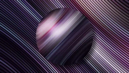 Colorful striped circle on repeating background