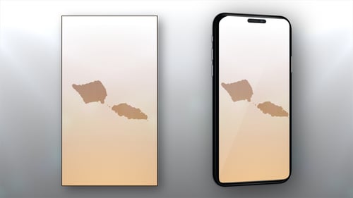 Samoa Dotted Map Grid Reveal Animation