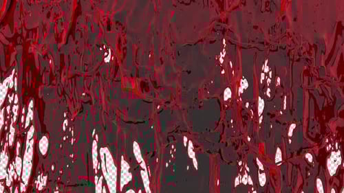 Animated Red Fluid Dripping Transition