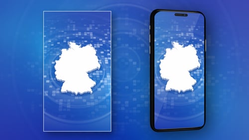 Germany Map Intro - Vertical Video