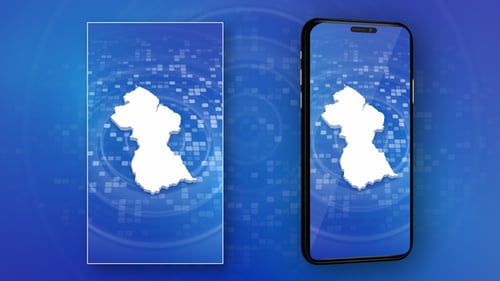 Futuristic Digital Map Outline Reveal Animation