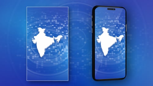 India Map Intro - Vertical Video