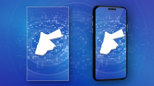 Digital Map of Jordan Tracing and Fill Animation