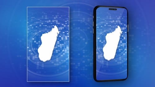 Intro de la carte de Madagascar - Vidéo verticale