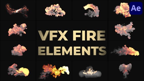 VFX Fire Elements for After Effects