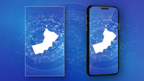 Oman Map Intro - Vertical Video