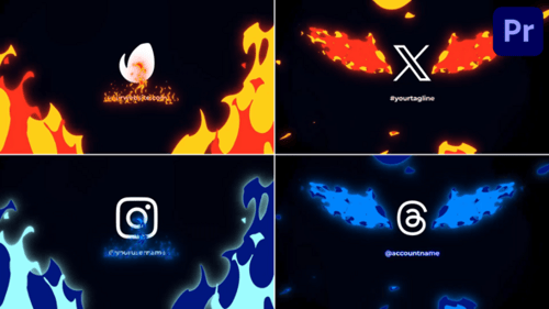 Dynamic Fiery and Icy Logo Reveal Animations