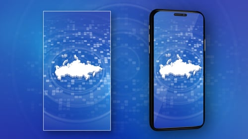 Futuristic 3D Map Reveal on Digital Background