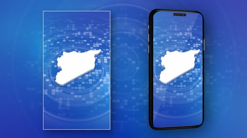 Intro in die Syrien-Karte — Vertikales Video