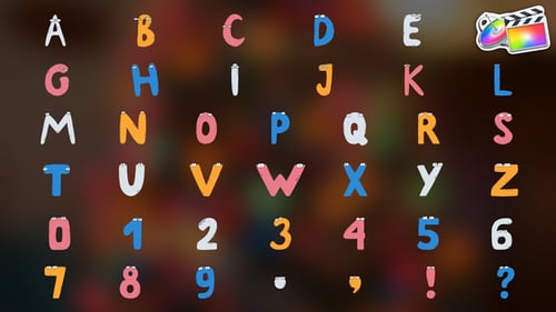 Characters Alphabet | FCPX