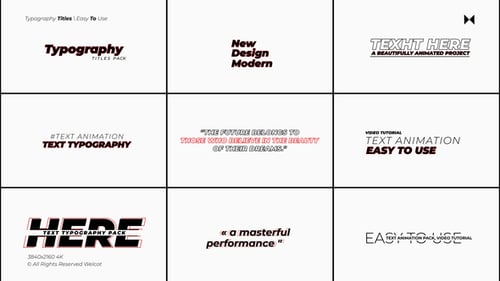 09 Typography Titles | MOGRT (PP)
