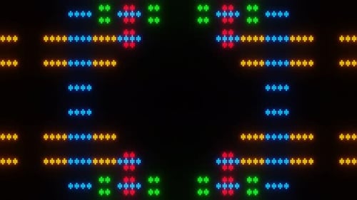 Abstrakte Pixel Mosaik Neon-Hintergrund