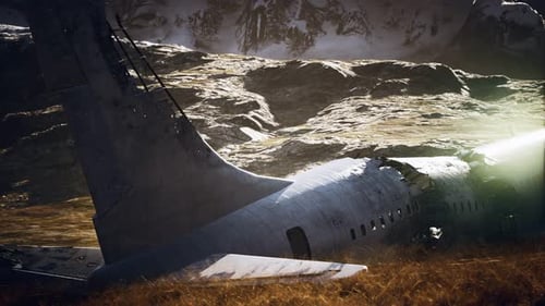 Flugzeug stürzte auf einem Berg ab