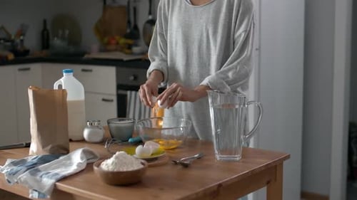 Young Woman Baking in the Kitchen